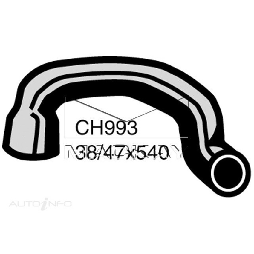 Mackay CH993 Bottom Hose For Ford Falcon / Fairlane XC 1976-1979 Mackay