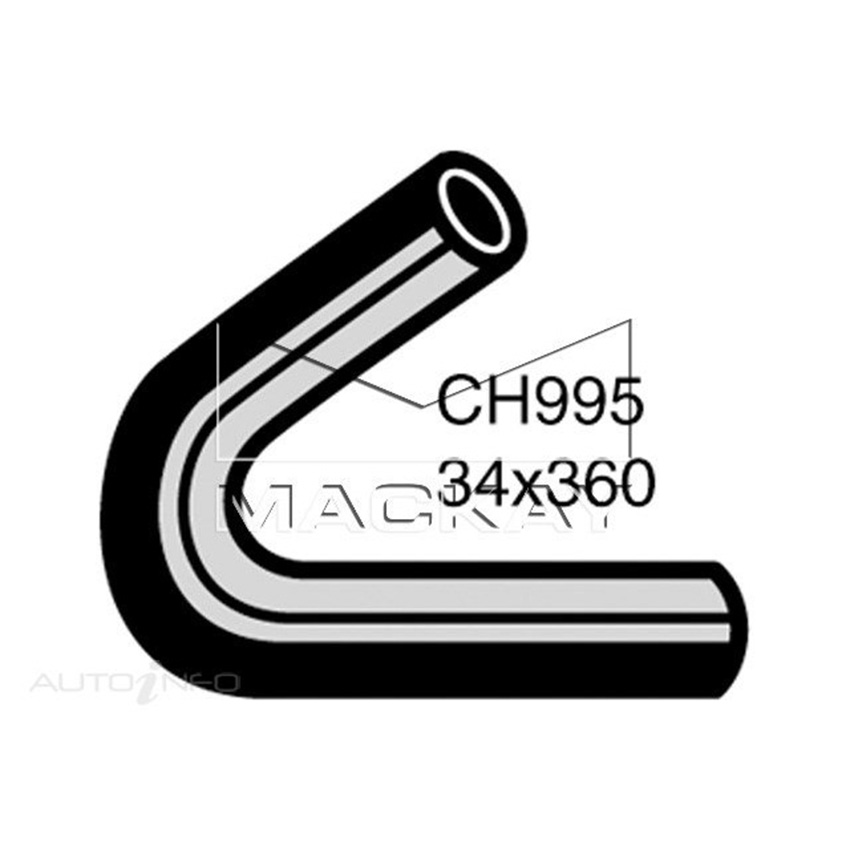 Mackay Bottom Hose For LAND ROVER III 1968-1981 - CH995