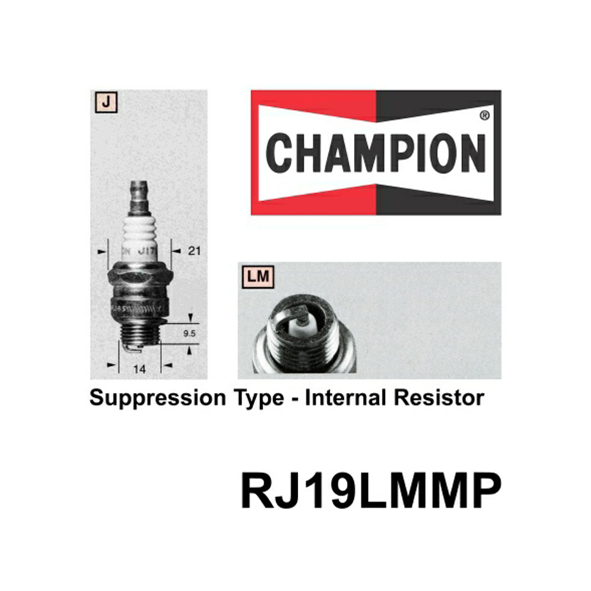 Champion CJ7YMP SPARK PLUG - CJ7Y MOWER PACK