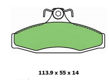 Protex Blue Brake Pad Set Front For Toyota Corolla 1.3L/1.6L 8V 4AC 4KC