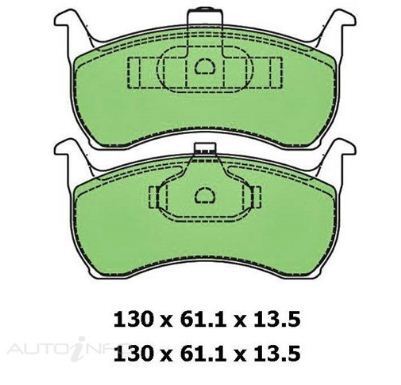 Protex Blue Brake Pad Set Front For Ford Falcon AU1 EL EA EB ED 3.2L/4.9L V8 