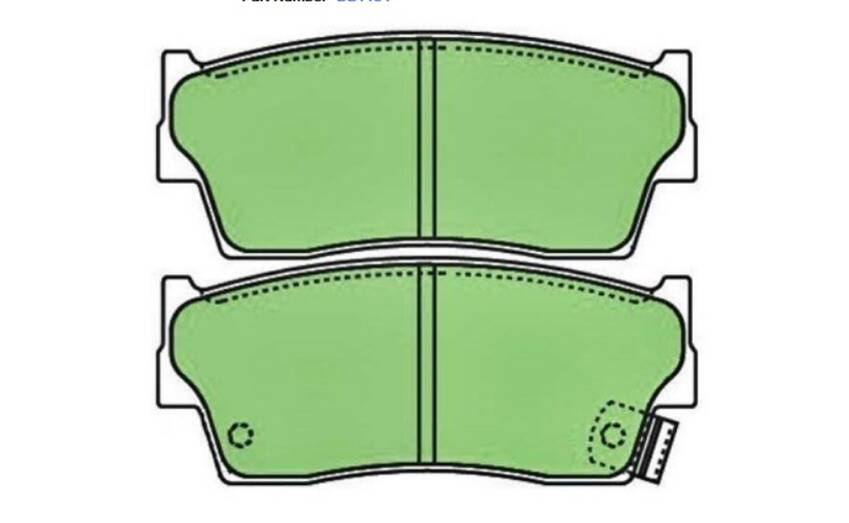 Protex Brake Pad Set Front For Suzuki X90 SZ416, Vitara SE416, Escudo -DB1134P