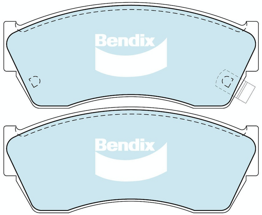 Bendix General CT Brake Pad Set Front For Suzuki Alto [EF] 1.0L 39kW 1996-2002