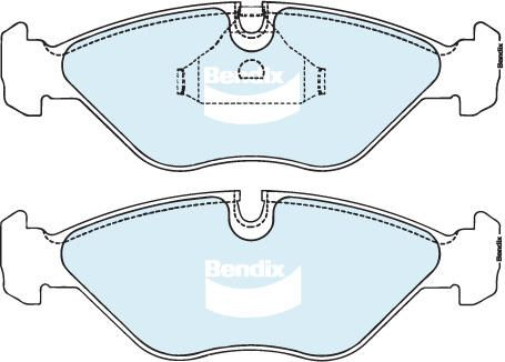 Bendix General CT Brake Pad Set Front For Saab 9000 2.0L/2.3L./3.0L V6 Turbo CS/CSE