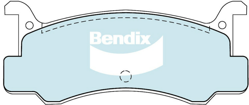 Bendix General CT Brake Pad Set Rear For Mazda 323 [BF, BG, BG6S, BG8S]1.5L/1.8L