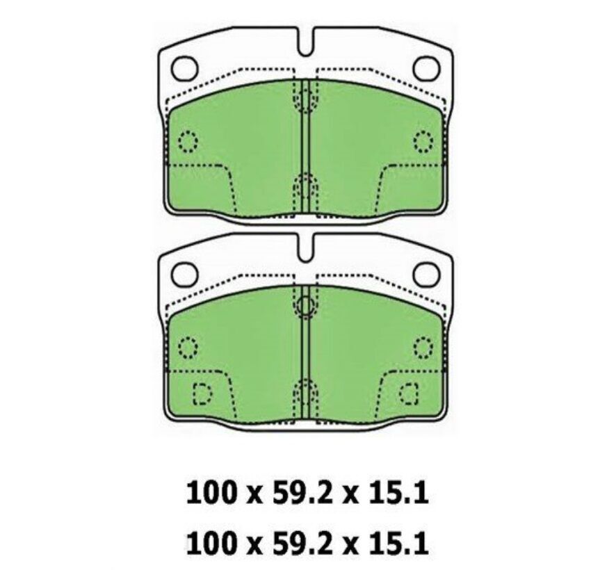 Protex Blue Brake Pad Set Front For Daewoo Cielo GL GLX 1.5L G15MF A15MF I4 8V