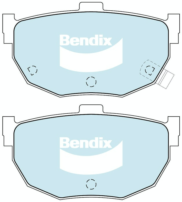 Bendix General CT Brake Pad Set Rear For Hyundai Lantra[J-1, J-2] 1.6L/1.8L/2.0L