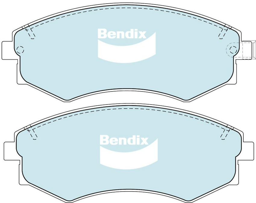 Bendix General CT Brake Pad Set Front For Hyundai Lantra 16V[J-1, J-2] 1.6L/2.0L
