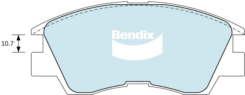 Bendix Heavy Duty Brake Pad Set Front  - DB1168-HD