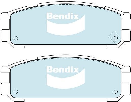 Bendix Heavy Duty Brake Pad Set Rear - DB1186-HD