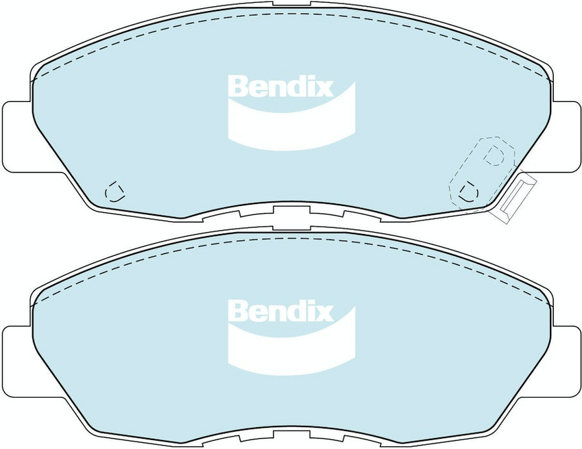 Bendix General CT Brake Pad Set Front For Honda CR-V 16V [RD] 2.0L AWD SUV