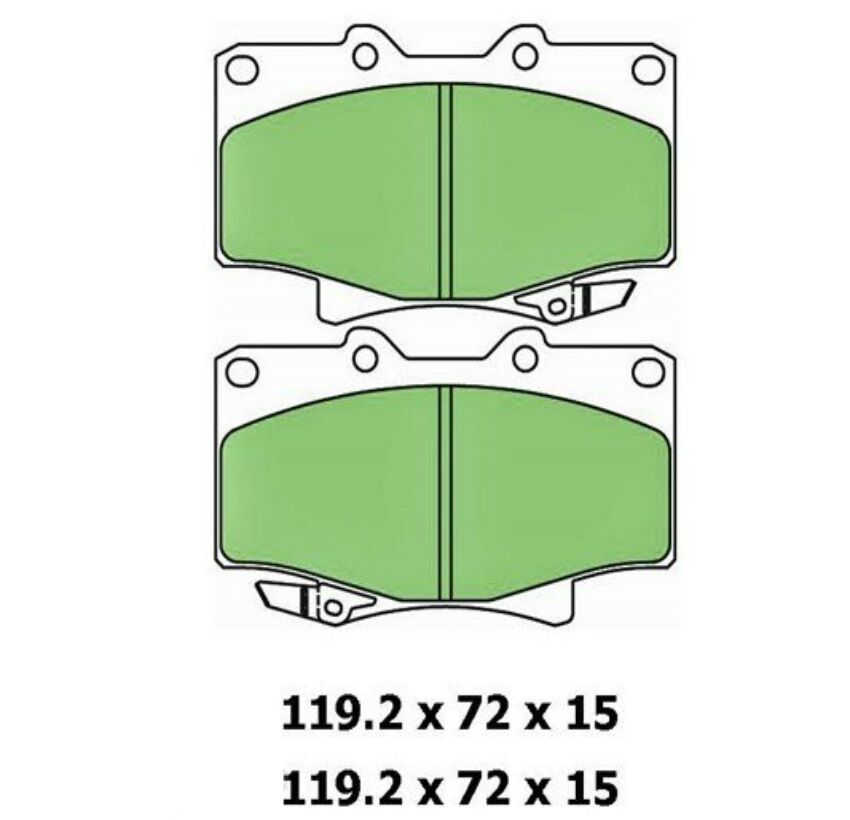 Protex Blue Brake Pad Set Front For Toyota Landcruiser 4.0L/4.5L/4.2L/2L/3.0L