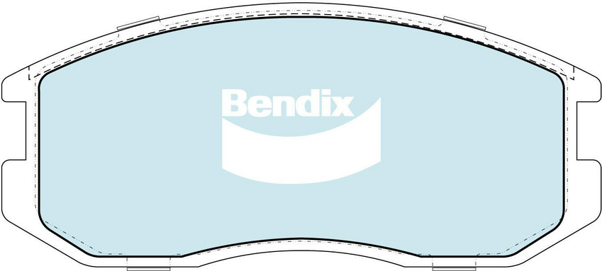 Bendix General CT Brake Pad Set Front For Mitsubishi Lancer IV [C6A, C7A,CA, CB]