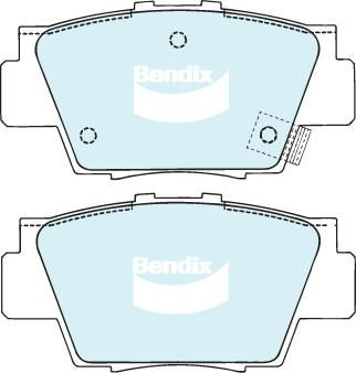 Bendix General CT Brake Pad Set Rear For Honda NSX I NA 3.0L/3.2L 24V Vtec