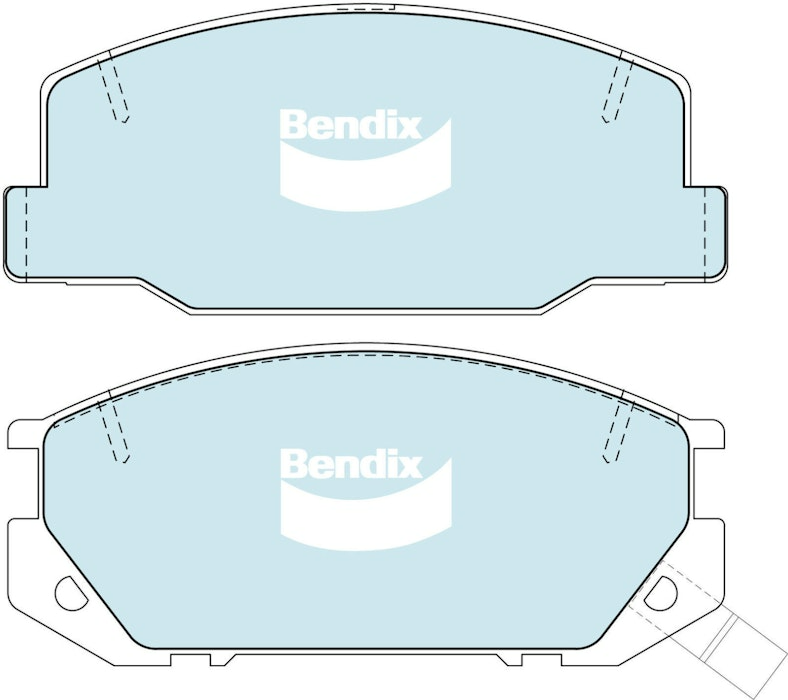 Bendix General CT Brake Pad Set Front For Toyota Tarago/Estima [TCR10,TCR11]2.4L