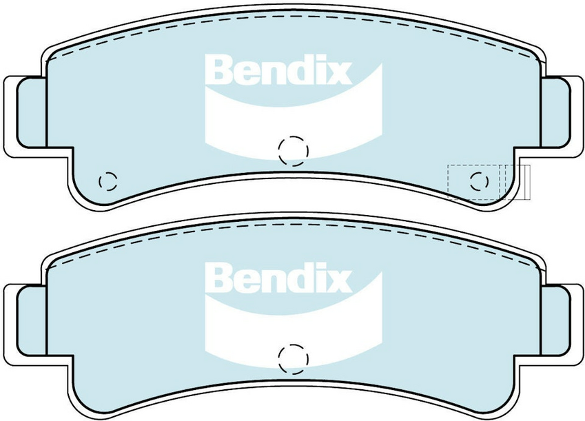 Bendix General CT Brake Pad Set Rear For Nissan NX/NXR GTI [B13] 2.0L FWD Coupe