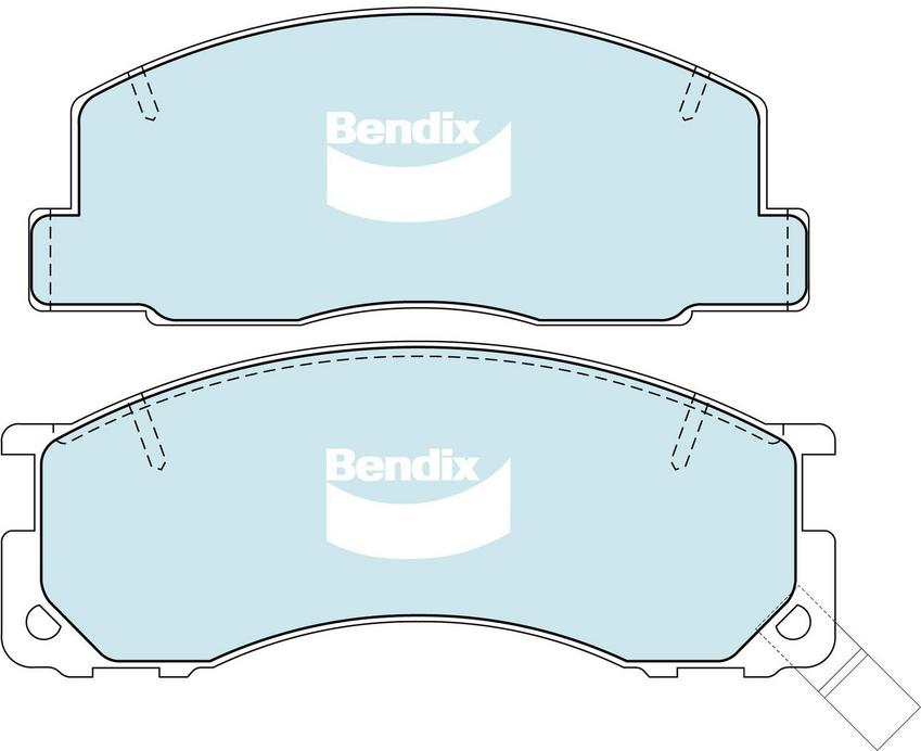 Bendix General CT Brake Pad Set Front For Toyota Tarago / Estima I [R1, R2] 2.4L