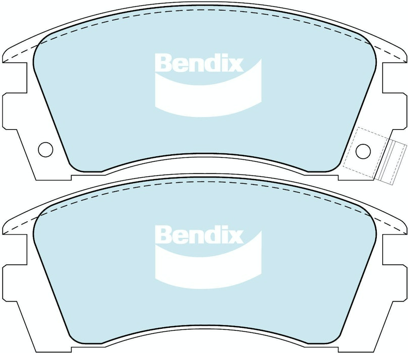 Bendix General CT Brake Pad Set Front For Nissan Pulsar [N14] 1.6L FWD