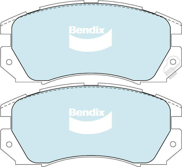 Bendix General CT Brake Pad Set Front For Subaru Impreza WRX [GF, GF8] 2.0L AWD
