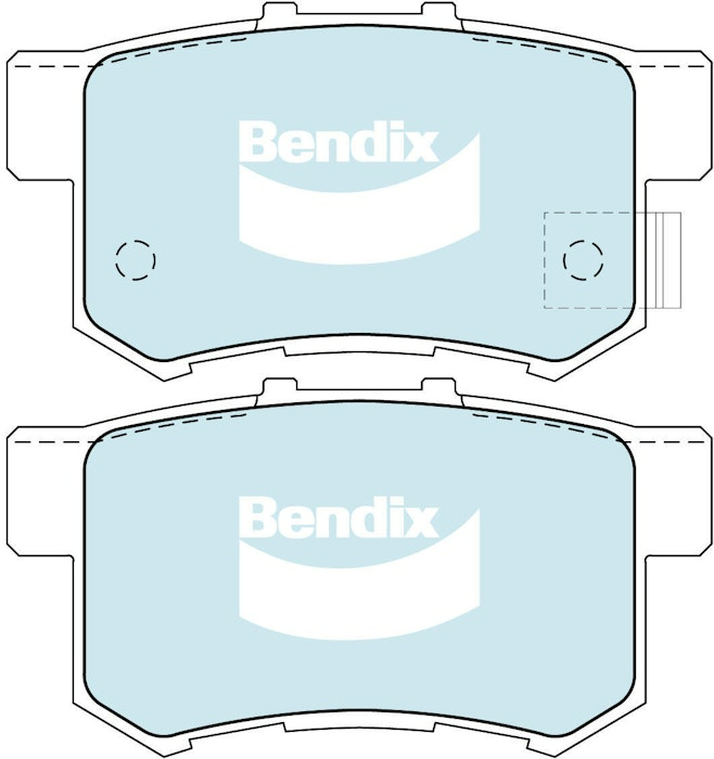 Bendix General CT Brake Pad Set Rear For MG MG ZR 160 1.8L FWD Hatchback