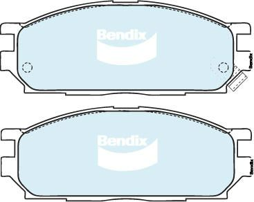 Bendix General CT Brake Pad Set Front For Mitsubishi Lancer IV [C6A, C7A,CA, CB]