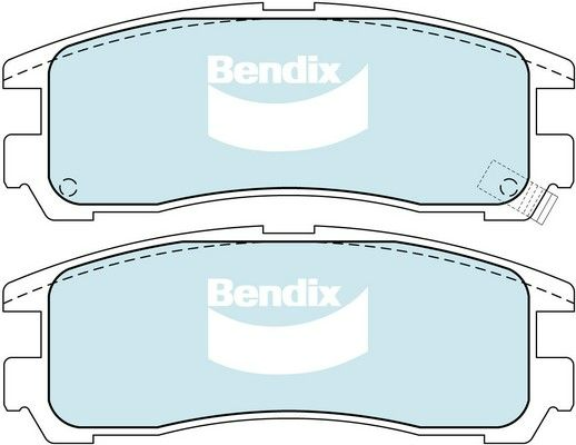 Bendix General CT Brake Pad Set Rear For Mitsubishi Verada KE,KF,KH,KJ,KL, KR,KS