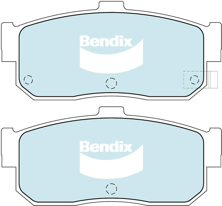 Bendix General CT Brake Pad Set Rear For Nissan Bluebird [U13] 2.4L FWD Sedan