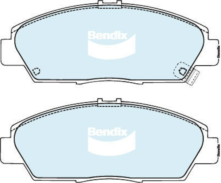 Bendix General CT Brake Pad Set Front For Holden Accord Vtec [CK] 3.0L FWD Sedan