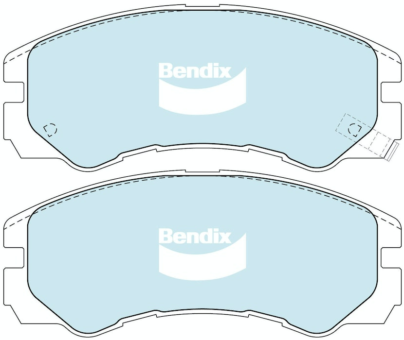 Bendix General CT Brake Pad Set Front For Holden Rodeo [TF] 2.2L/2.8L/3.0L/3.2L