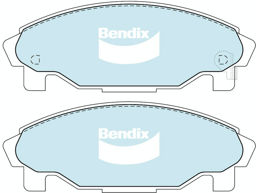 Bendix General CT Brake Pad Set Front For Daihatsu Charade [G200,G200,G202,G203]