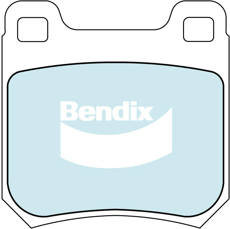 Bendix General CT Brake Pad Set Rear For Holden Vectra [JR, JS] 2.0L/2.2L/2.5L