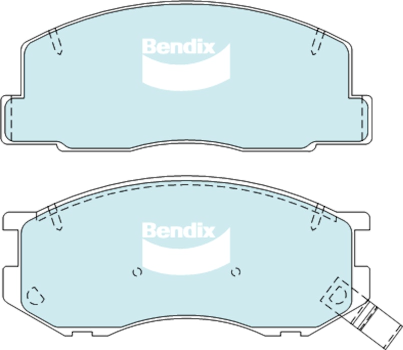 Bendix 4WD Brake Pad Set Front For Toyota Town Ace SBV CR21,CR28,CR30,YR39,CR22