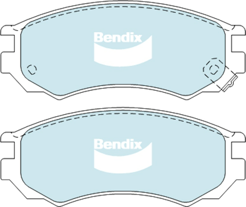 Bendix General CT Brake Pad Set Front For Nissan Pulsar GTi [N15] 1.6L/2.0L FWD