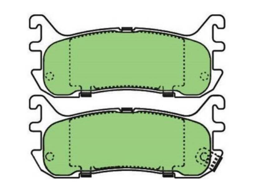 Protex Brake Pad Set Rear For Eunos Roadster, Ford Laser, Mazda -DB1283P