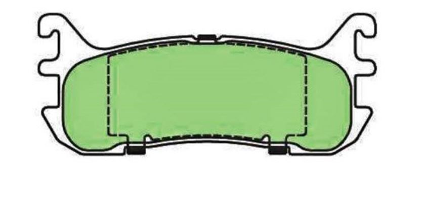 Protex Ultra Ceramic Brake Pads Rear For Mazda 323/Familia/Lantis 1.8L/1.5L