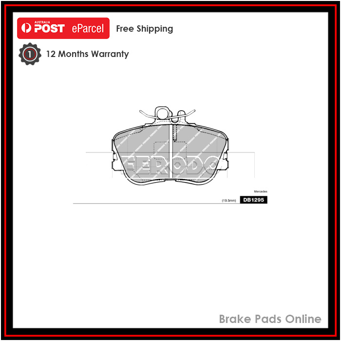 Ferodo Ceramic Brake Pad Set Front - DB1295FTQ