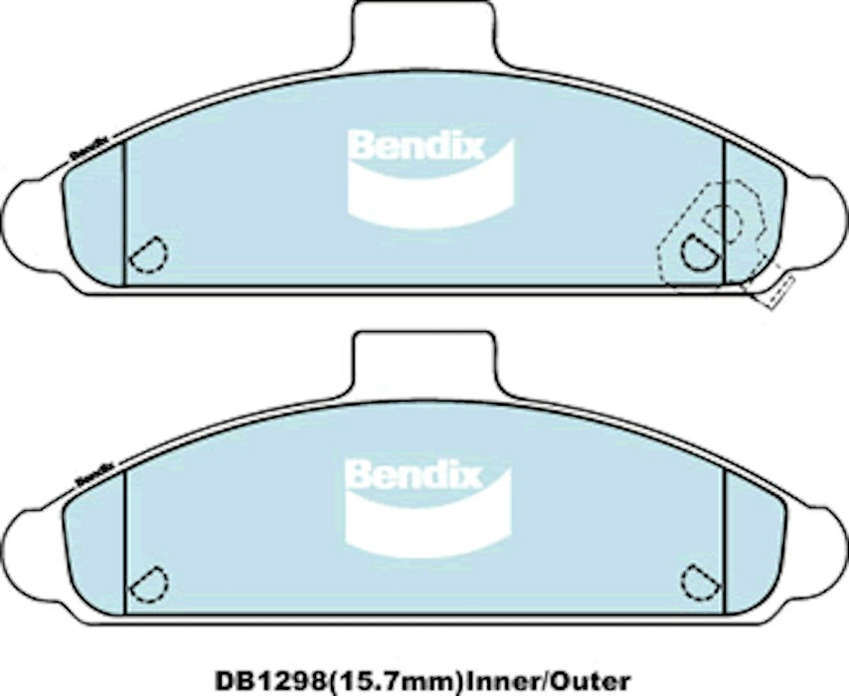 Bendix General CT Brake Pad Set Front For Hyundai S Coupe Turbo [SLC] 1.5L FWD