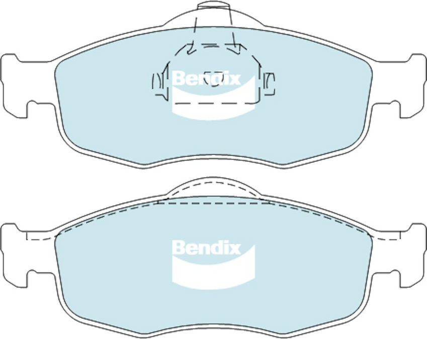 Bendix General CT Brake Pad Set Front For Ford Mondeo [HA, HB, HC, HD, HE] 2.0L