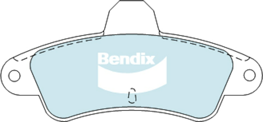 Bendix General CT Brake Pad Set Rear For Ford Mondeo [HA, HB, HC, HD, HE] 2.0L
