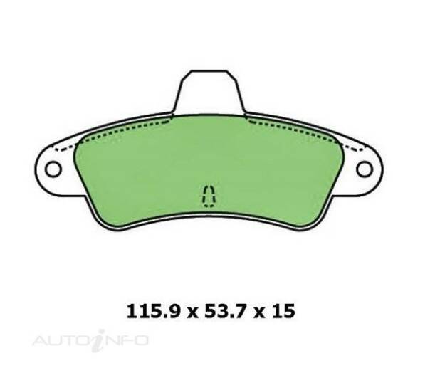 Protex Brake Pad Set Rear For Ford Cougar SW/SX, Mondeo HA/HB/HC/HD/HE - DB1313P