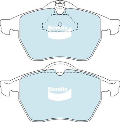 Bendix General CT Brake Pad Set Front For Saab 9-5 [YS3E, YS3G] 1.9L/2.9L/3.0L