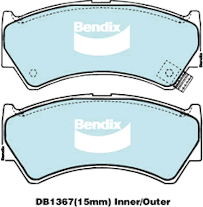 Bendix General CT Brake Pad Set Front For Suzuki Swift MZ, EZ]1.6L FWD Hatchback