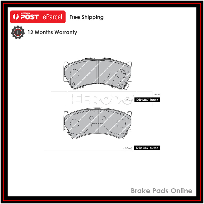 Ferodo Ceramic Brake Pad Set Front - DB1367FTQ