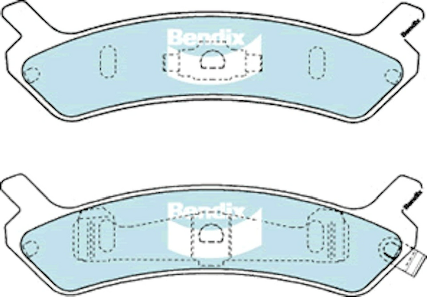Bendix General CT Brake Pad Set Rear For Hyundai Sonata V6 [Y-2, Y-3] 2.0L/3.0L