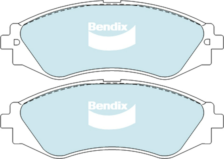 Bendix General CT Brake Pad Set Front For Holden Epica TD [EP] 2.0L FWD Sedan