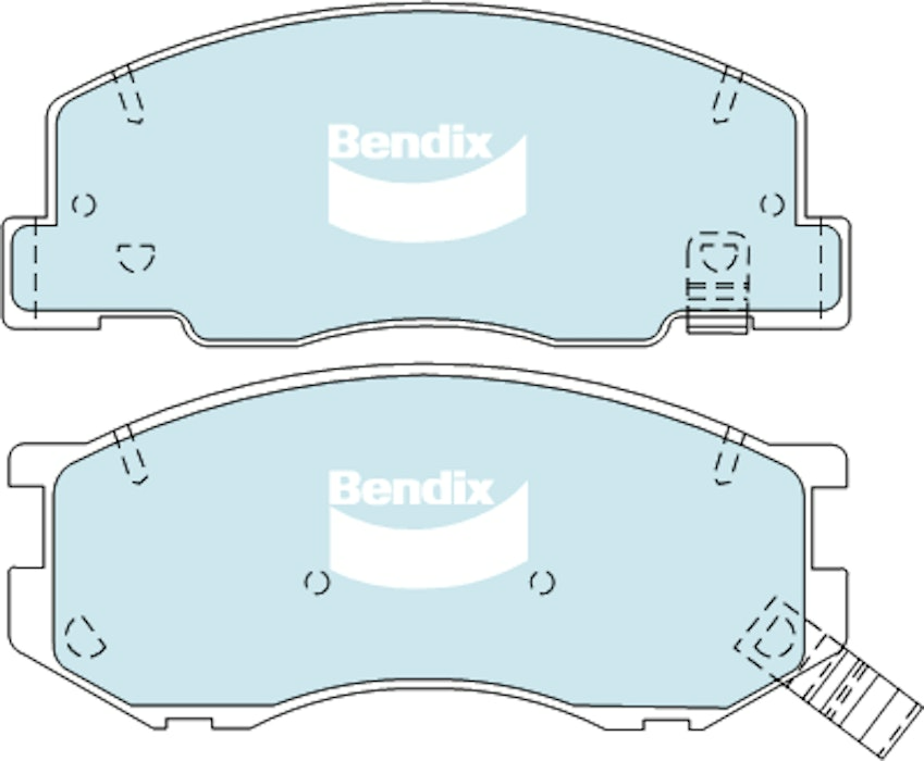 Bendix Heavy Duty Brake Pad Set Front - DB1372-HD