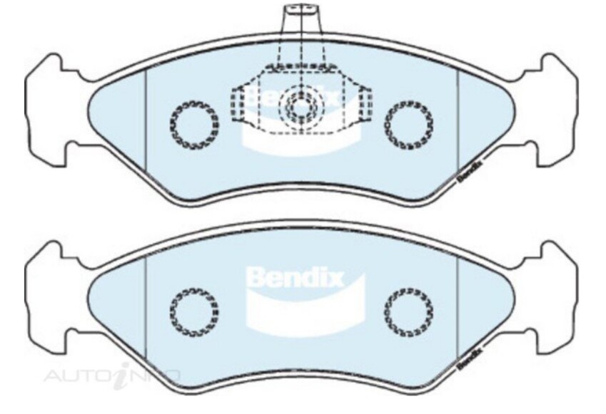 Bendix Advance Brake Pad Set Front For Ford KA TA, TB BXXWP 1.3L BL13EFI