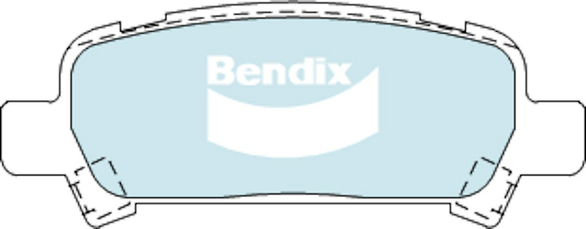 Bendix General CT Brake Pad Set Rear For Subaru Liberty [B13, BP, BP5, BL, BLE]