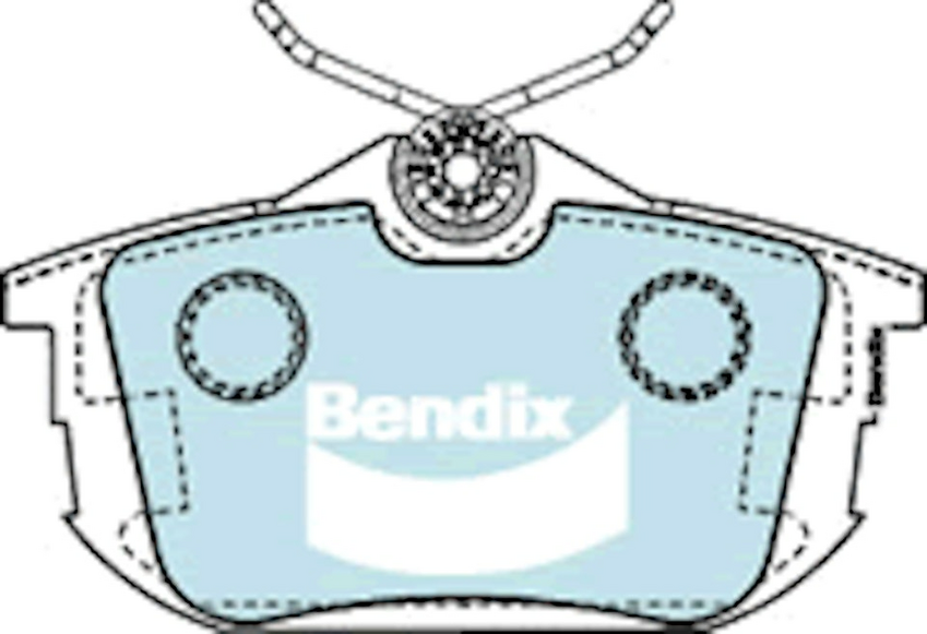 Bendix General CT Brake Pad Set Rear For Mitsubishi Colt [RG] 1.5L FWD