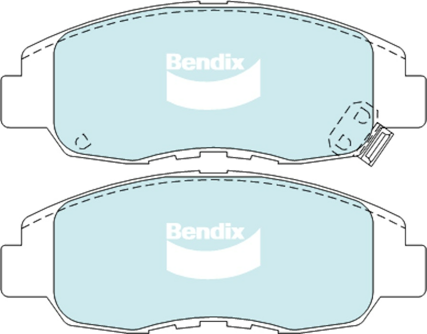 Bendix General CT Brake Pad Set Front For Honda Civic Vtec [EJ, EM1] 1.6L FWD
